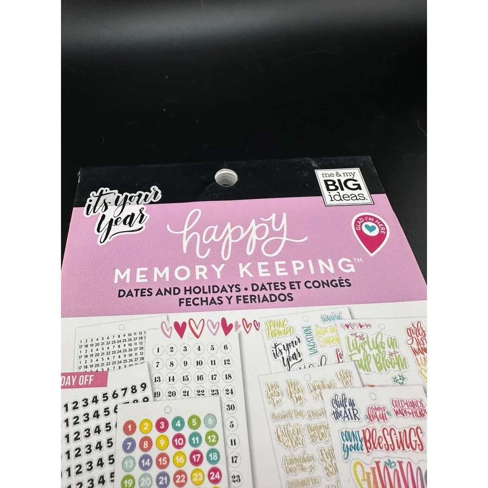 Erin Condren The Happy Planner Dates and Holidays Sticker Book 2601 pieces 90%